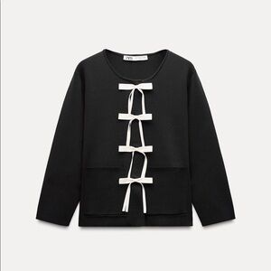 NWT Zara Bow Cardigan